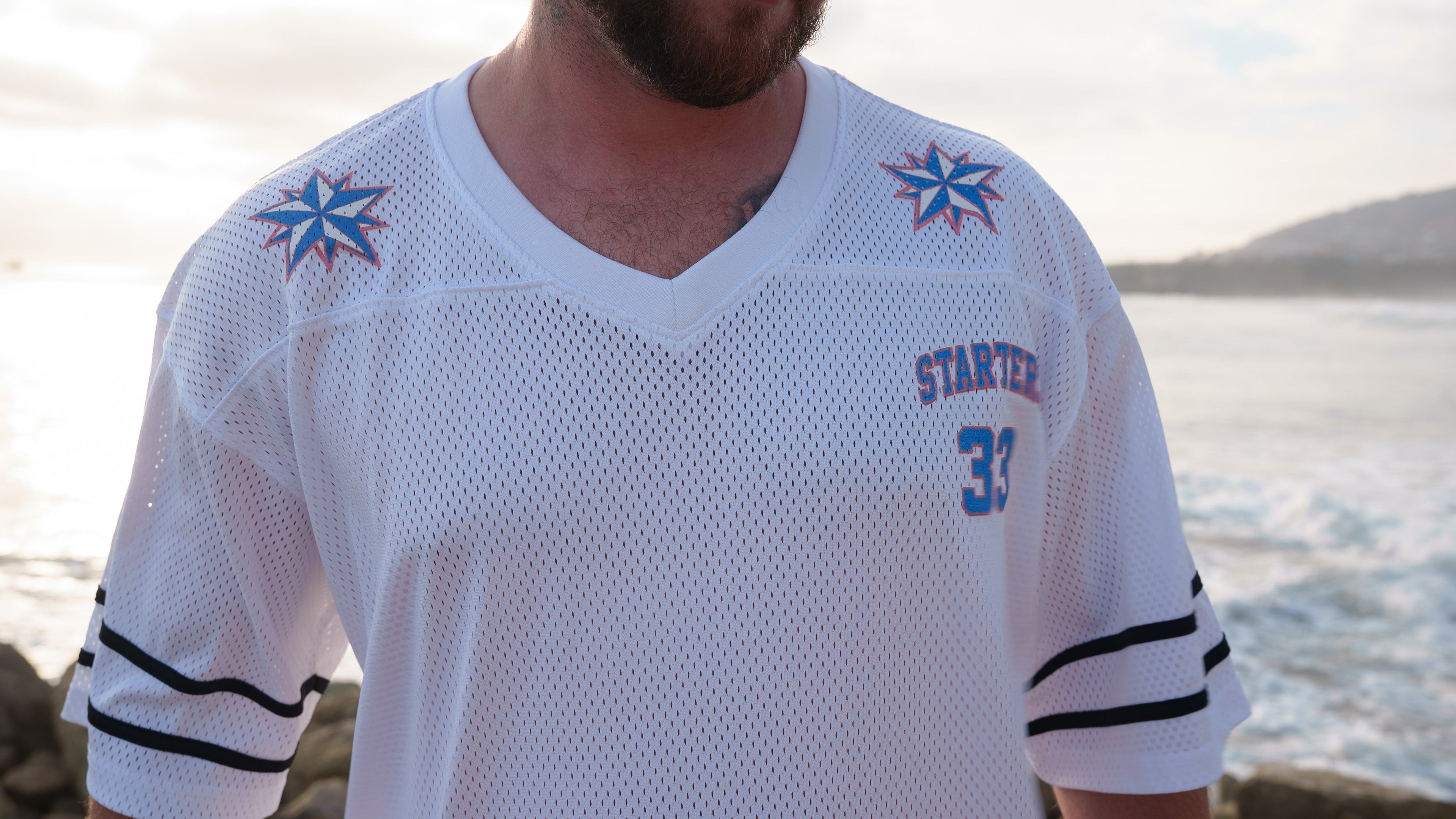Starters Star Jersey white, front view