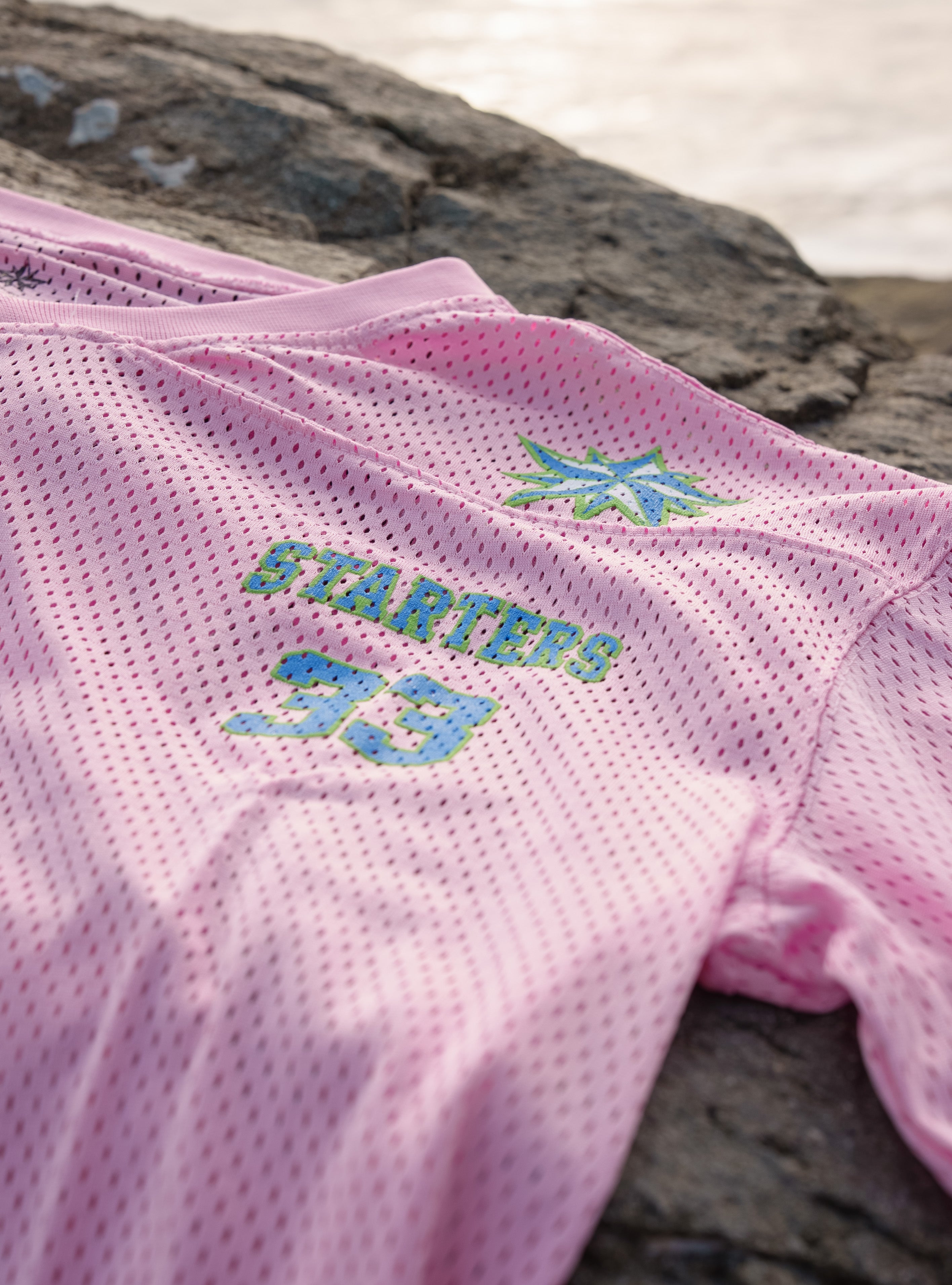 Starters Star Jersey pink, mesh detail