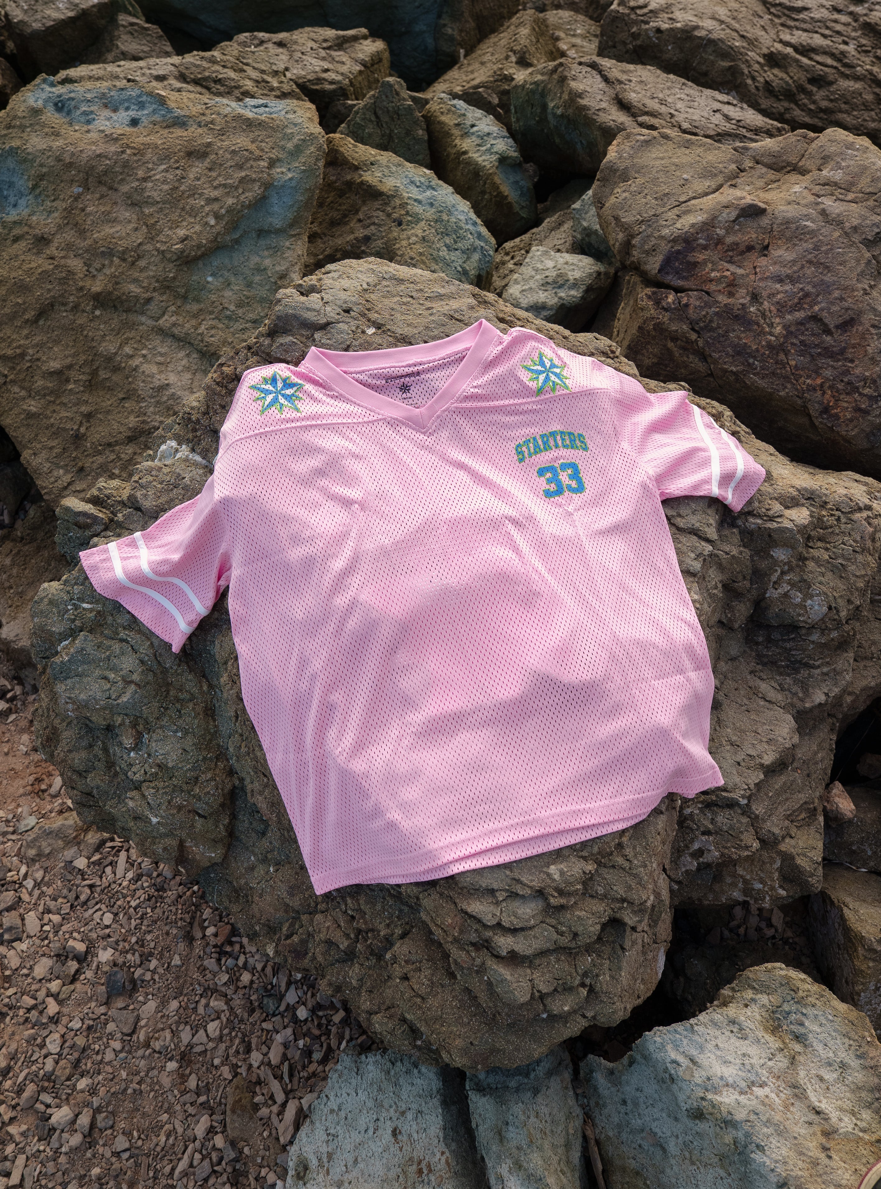 Starters Star Jersey in pink, front view