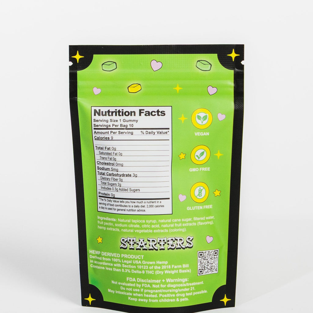 Sour Mix bag back with nutrition facts label