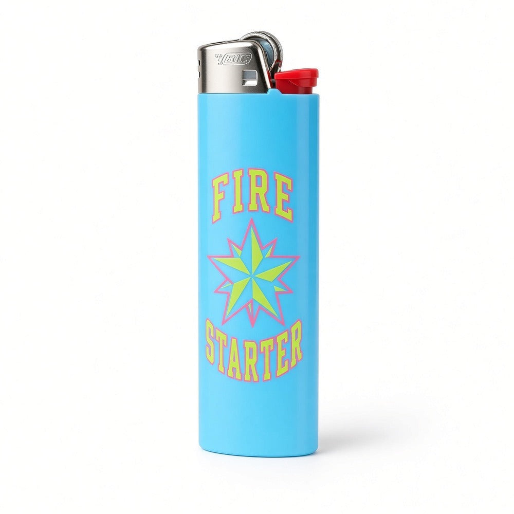 Starters lighter, blue with green star, included in the Munchies Box