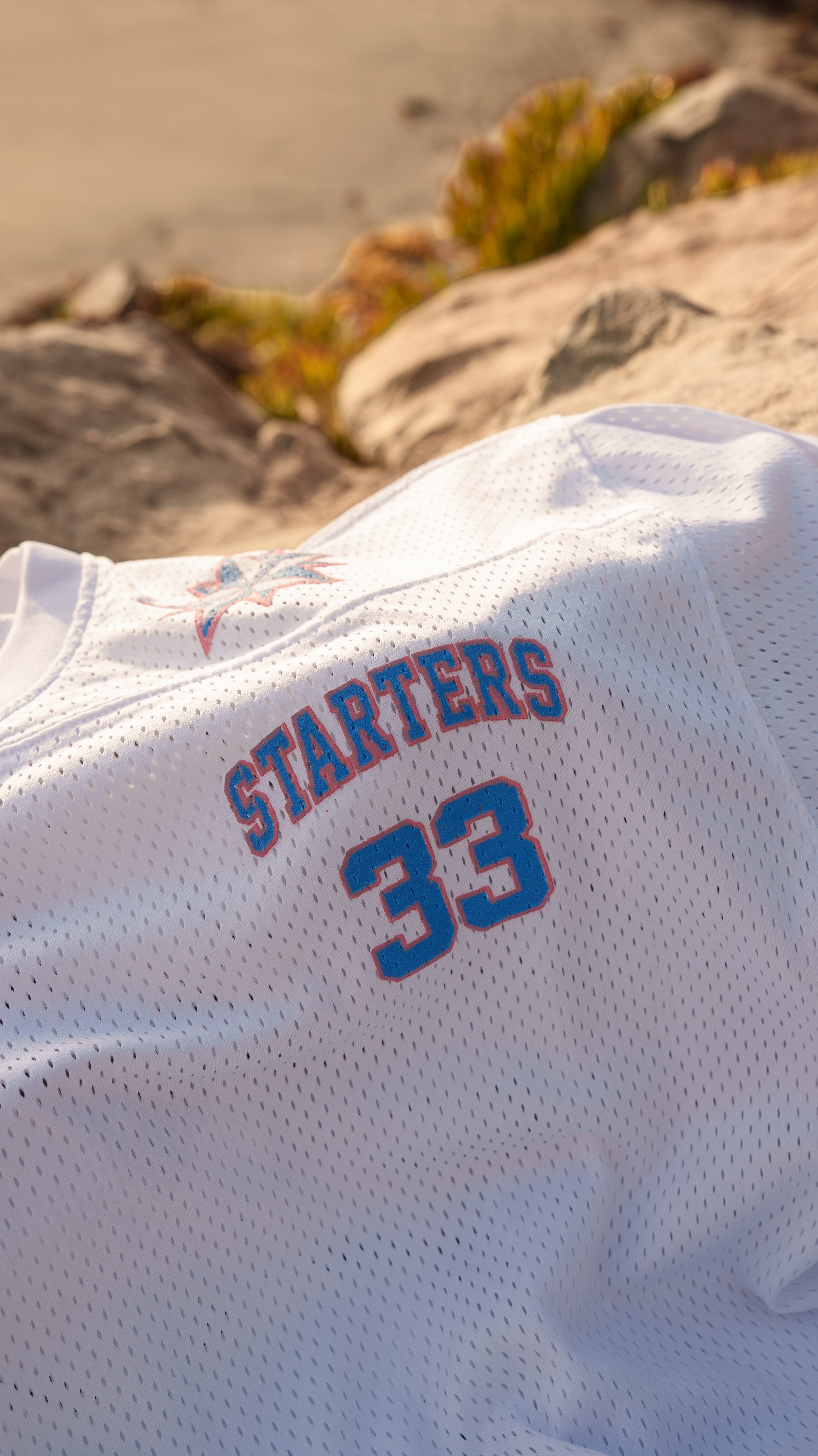 Starters Star Jersey in white, product view